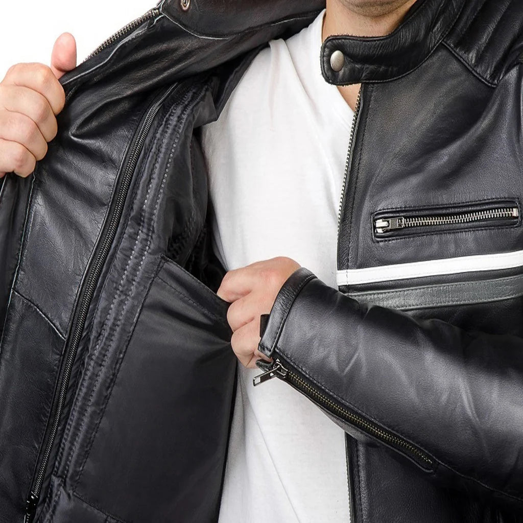 Metropolis Biker Leather Jacket