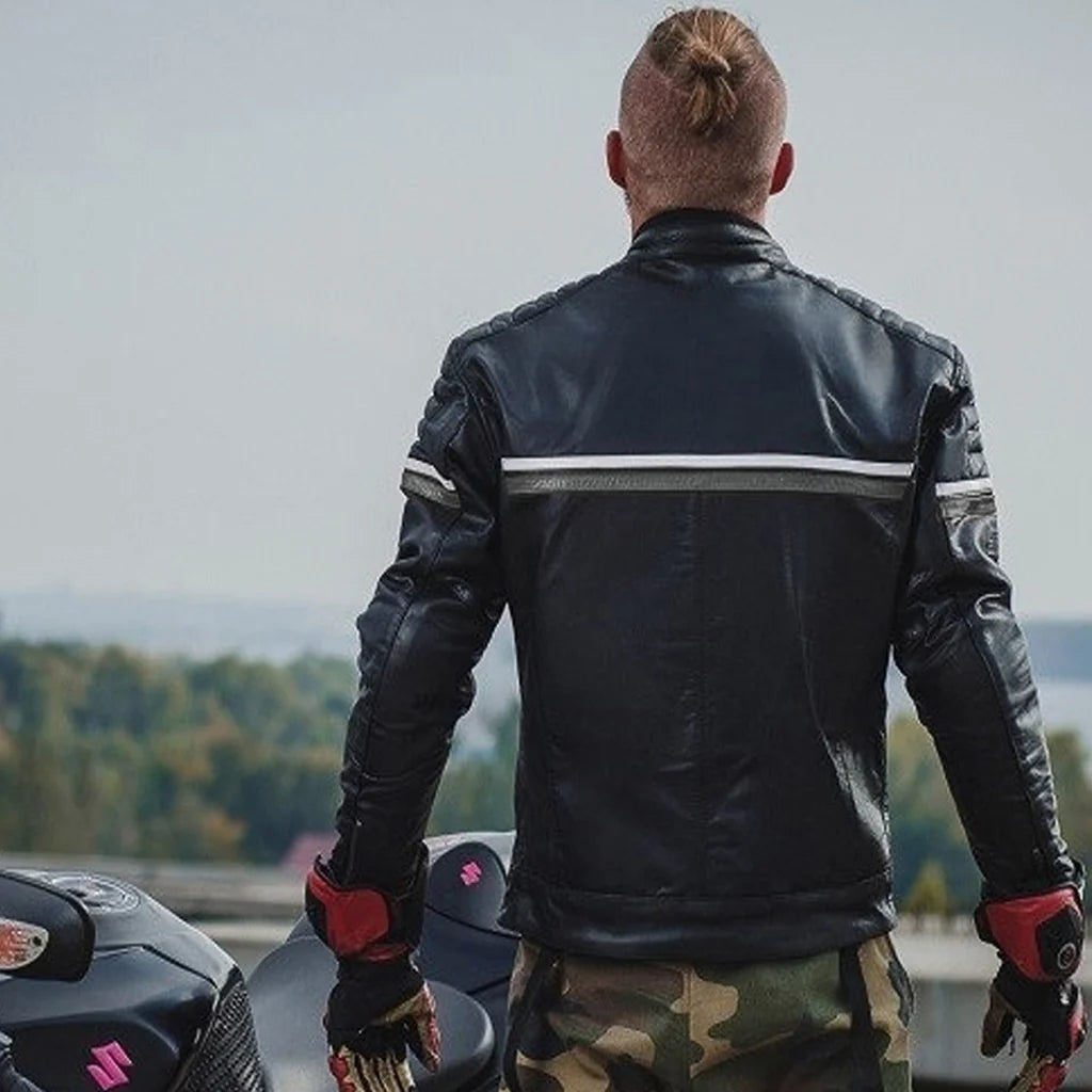 Metropolis Biker Leather Jacket
