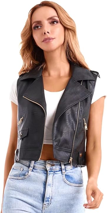 Faux Leather Vest