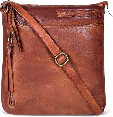 Genuine Leather Crossbody Bag For Women - Medium Cross Body Handbag Purse