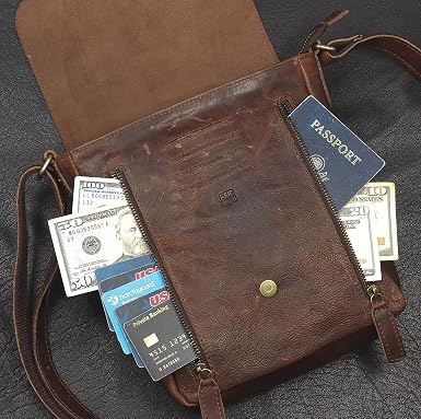 Genuine Leather Crossbody Purse and Handbags