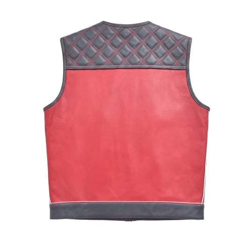 Apex Men's Leather Motorcycle Vest