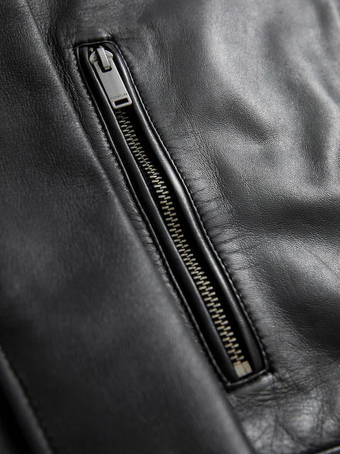 Black Signature Leather Jacket